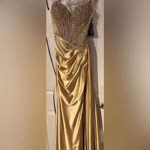 Gold formal gown